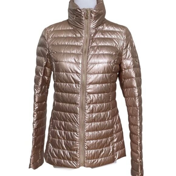 Kate Spade Packable Puffer Jacket in Glittering Rose Size XS NWT - Picture 5 of 16